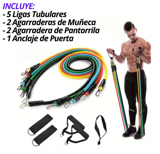 SET BANDAS TUBULARES PARA EJERCICIOS