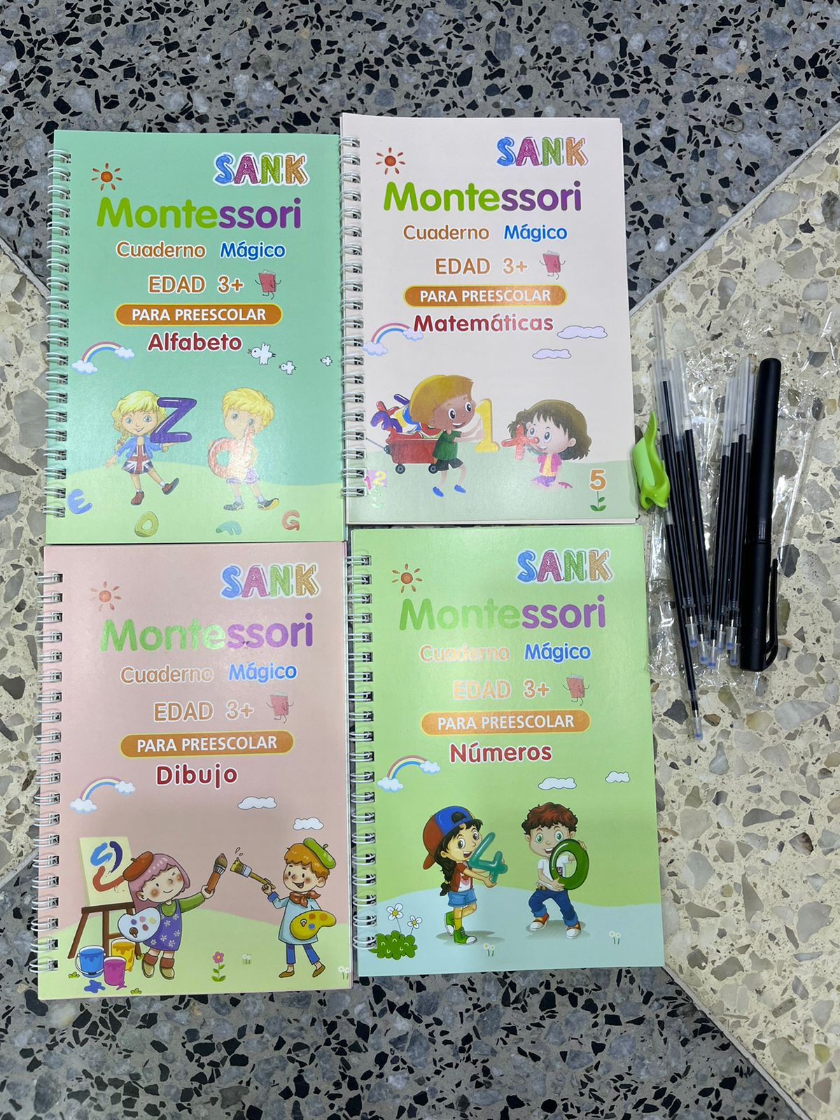 KIT DE CALIGRAFIA SET X4 UNIDADES