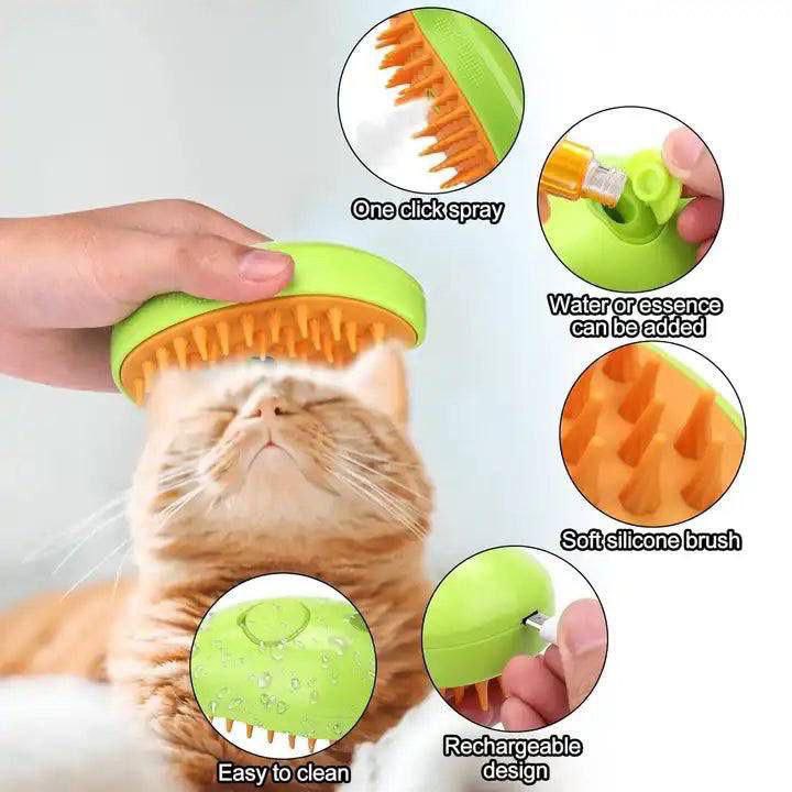 CEPILLO VAPOR PARA MASCOTAS 3 EN 1