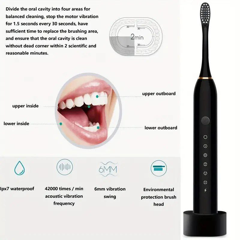CEPILLO DE DIENTES ELÉCTRICO CON 4 CABEZAS