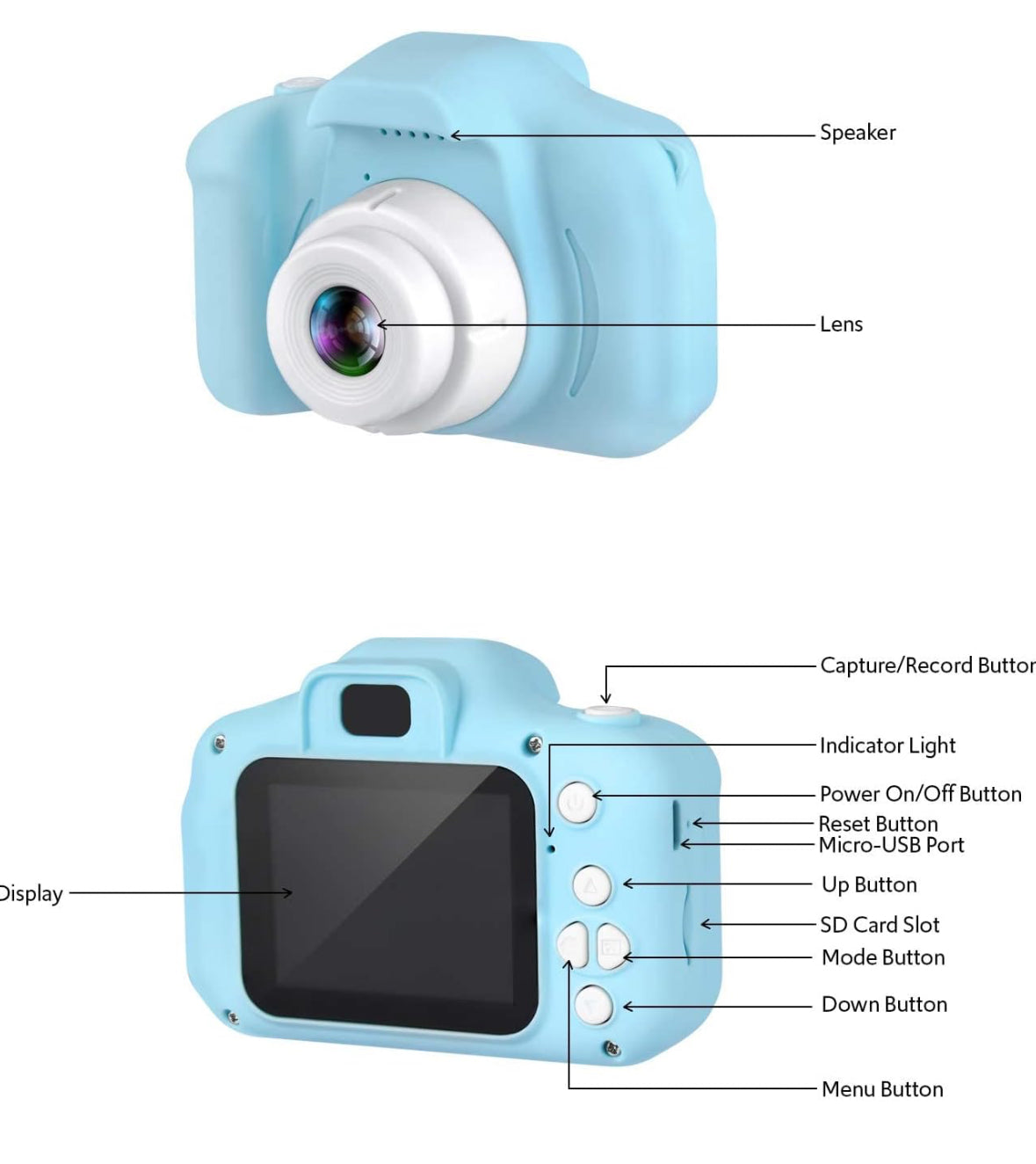 MINI CÁMARA DIGITAL HD PARA NIÑOS