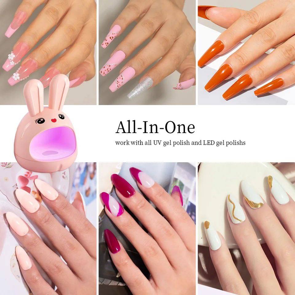 CONEJO MINI LÁMPARA PARA UÑAS SECADO