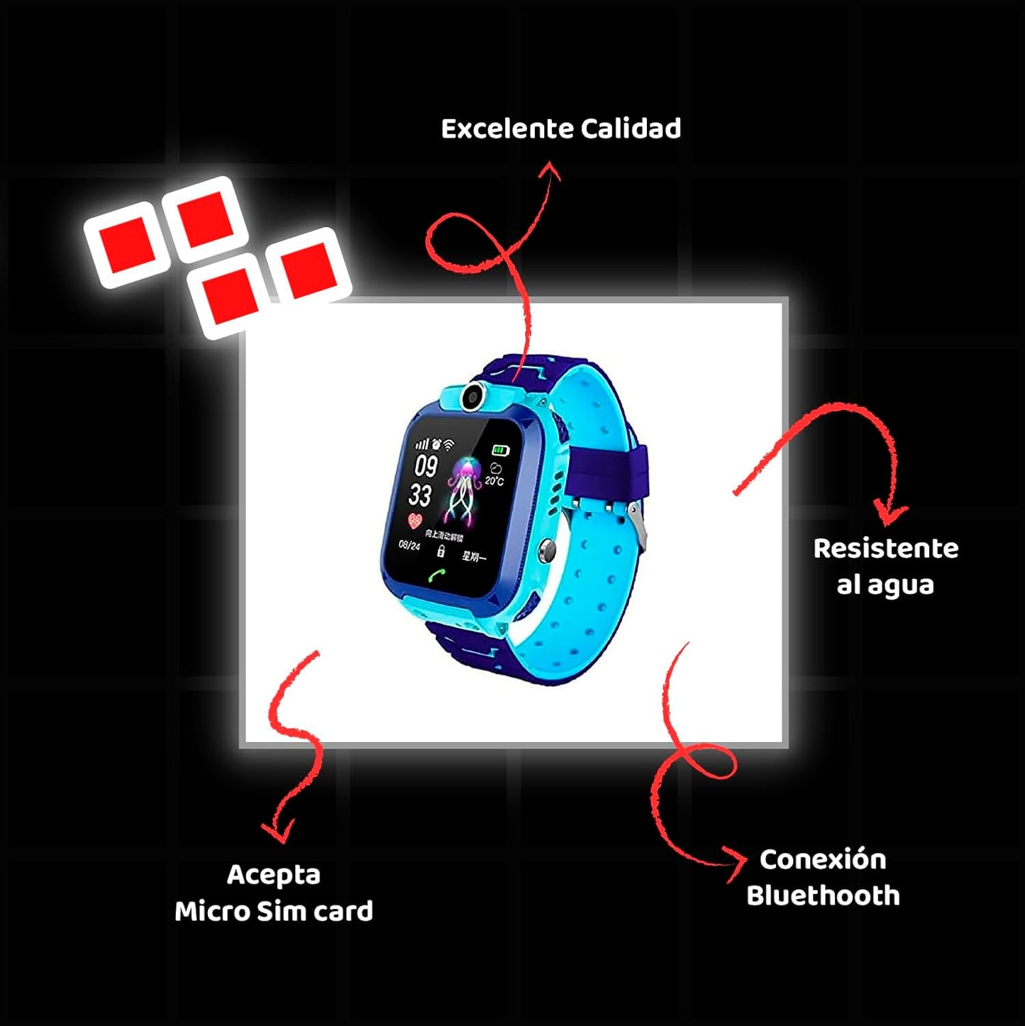 RELOJ - SMARTWATCH PARA NIÑOS LLAMADAS