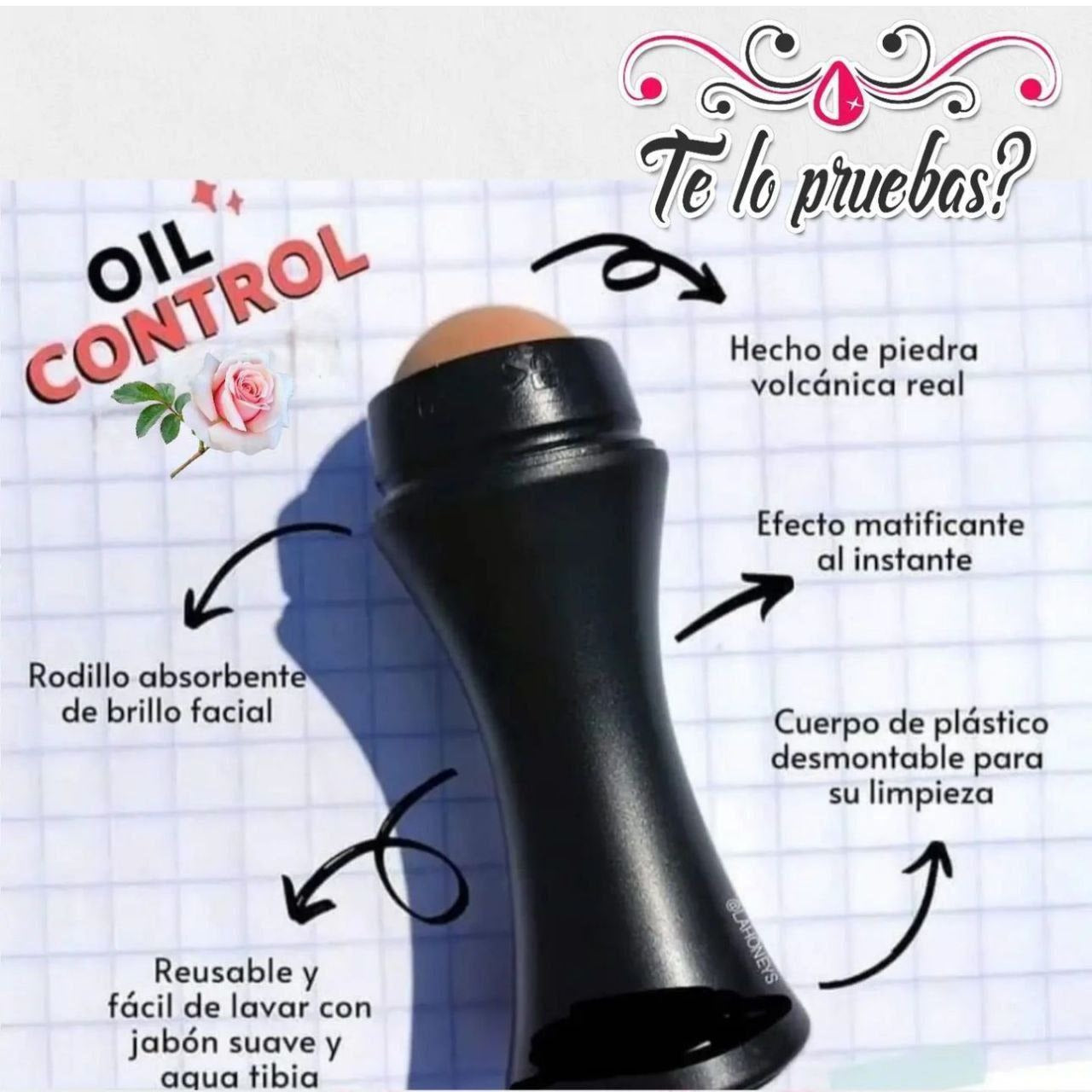 RODILLO VOLCÁNICO ABSORBENTE DE ACEITE