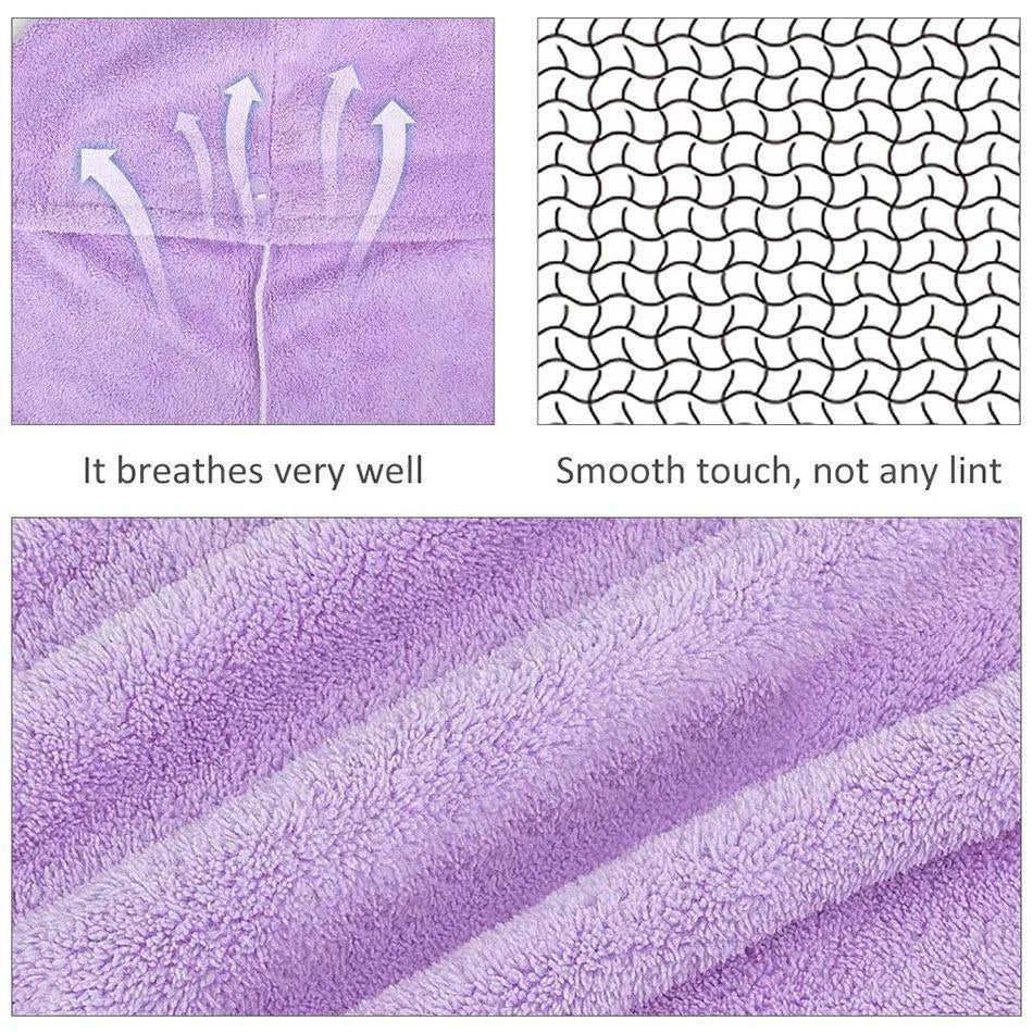 GORRO TOALLA DE BAÑO ULTRA ABSORBENTE