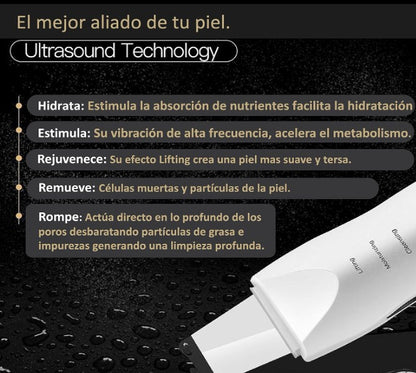 ESPÁTULA FACIAL ULTRASÓNICA LIMPIADORA