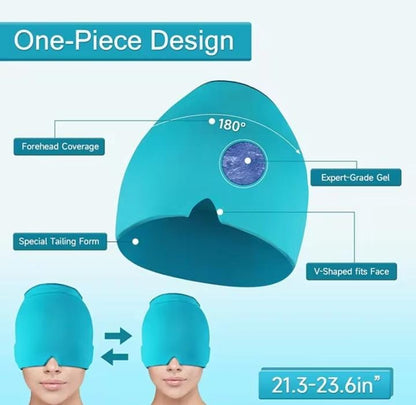 GORRO GEL PARA MIGRAÑA, DOLOR DE CABEZA