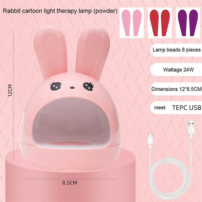 CONEJO MINI LÁMPARA PARA UÑAS SECADO